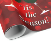 Weihnachtswaschpapier für Wein Geschenkpapier (Rolleneckpunkt)