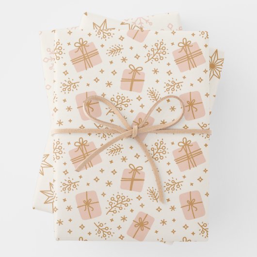 Weihnachtswaschpapier Geschenkpapier Set (Beispiel)