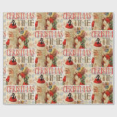 Weihnachtswaschpapier Santa Geschenkpapier (Flach)