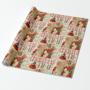 Weihnachtswaschpapier Santa Geschenkpapier