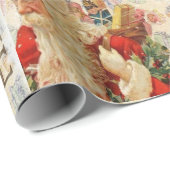 Weihnachtswaschpapier Santa Geschenkpapier (Rolleneckpunkt)