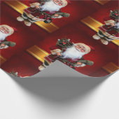 Weihnachtswaschpapier Santa Geschenkpapier (Ecke)