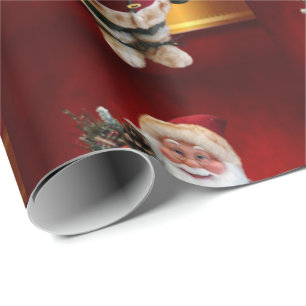 Weihnachtswaschpapier Santa Geschenkpapier