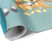 Weihnachtswaschpapier Santa Geschenkpapier (Rolleneckpunkt)