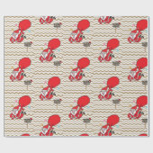 Weihnachtswaschpapier Santa Geschenkpapier (Flach)