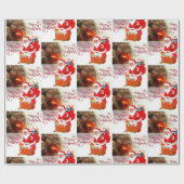 Weihnachtswaschpapier Santa Geschenkpapier (Flach)