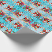 Weihnachtswaschpapier Santa Geschenkpapier (Ecke)
