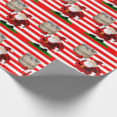 Weihnachtswaschpapier Santa Geschenkpapier (Ecke)