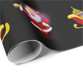 Weihnachtswaschpapier Santa Geschenkpapier (Rolleneckpunkt)