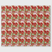 Weihnachtswaschpapier Santa Geschenkpapier (Flach)