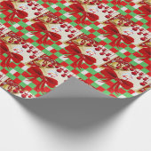 Weihnachtswaschpapier Santa Geschenkpapier (Ecke)