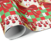 Weihnachtswaschpapier Santa Geschenkpapier (Rolleneckpunkt)