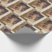 Weihnachtswaschpapier Santa Geschenkpapier (Ecke)