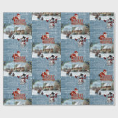 Weihnachtswaschpapier Santa Geschenkpapier (Flach)