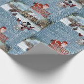 Weihnachtswaschpapier Santa Geschenkpapier (Ecke)