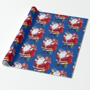 Weihnachtswaschpapier Santa Geschenkpapier