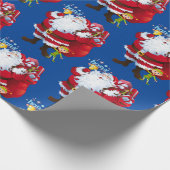 Weihnachtswaschpapier Santa Geschenkpapier (Ecke)