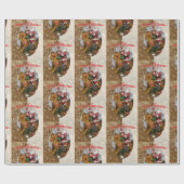 Weihnachtswaschpapier Santa Geschenkpapier (Flach)
