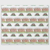 Weihnachtswaschpapier Santa Geschenkpapier (Flach)