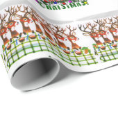 Weihnachtswaschpapier Santa Geschenkpapier (Rolleneckpunkt)