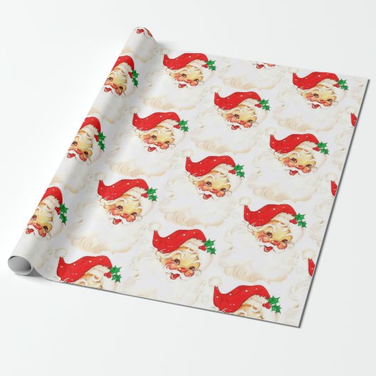 Weihnachtswaschpapier Santa Geschenkpapier (Ungerollt)