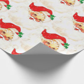 Weihnachtswaschpapier Santa Geschenkpapier (Ecke)