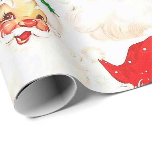 Weihnachtswaschpapier Santa Geschenkpapier (Rolleneckpunkt)