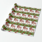 Weihnachtswaschpapier Santa Geschenkpapier (Ungerollt)