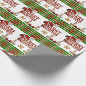 Weihnachtswaschpapier Santa Geschenkpapier (Ecke)