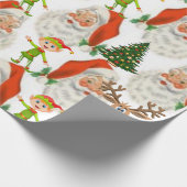 Weihnachtswaschpapier Santa Geschenkpapier (Ecke)