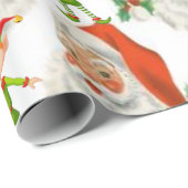 Weihnachtswaschpapier Santa Geschenkpapier (Rolleneckpunkt)