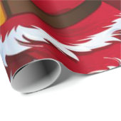 Weihnachtswaschpapier Santa Geschenkpapier (Rolleneckpunkt)