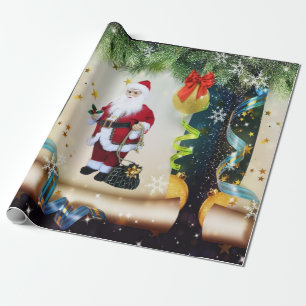 Weihnachtswaschpapier Santa Geschenkpapier
