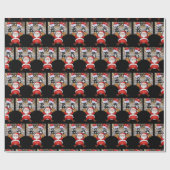 Weihnachtswaschpapier Santa Geschenkpapier (Flach)