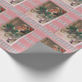 Weihnachtswaschpapier Santa Geschenkpapier (Ecke)