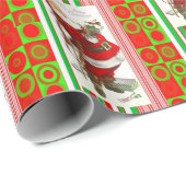 Weihnachtswaschpapier Santa Geschenkpapier (Rolleneckpunkt)