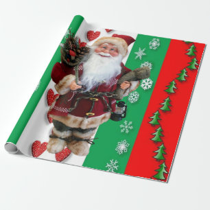 Weihnachtswaschpapier Santa Geschenkpapier