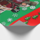 Weihnachtswaschpapier Santa Geschenkpapier (Ecke)