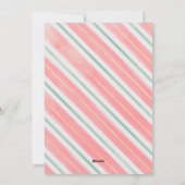 Weihnachtswasser Streifen Foto Feiertagskarte (Rückseite)