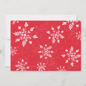 Weihnachtswasserdusche mit Blumenmoor, Babydusche, Einladung (Rückseite)