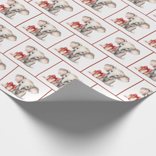 Weihnachtswasserelementar Geschenkpapier (Ecke)