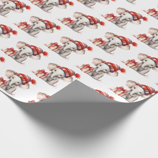 Weihnachtswasserelementar Geschenkpapier (Ecke)