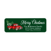 Weihnachtswasserfahrzeug Grüne Rücksendeadresse (Vorne)