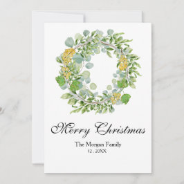 Weihnachtswasserfarbe Feiertagskarte