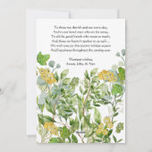 Weihnachtswasserfarbe Feiertagskarte (Rückseite)