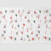 Weihnachtswasserfarbe GoldI Design 1 Seidenpapier (Vorderseite)