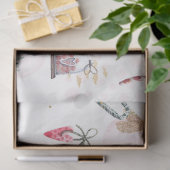 Weihnachtswasserfarbe GoldI Design 2 Seidenpapier (Geschenk)
