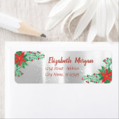 Weihnachtswasserfarbe Poinsettia, Silber (Insitu)