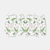 Weihnachtswasserfarbe Rot und Grün Botanicals Geschenkschachtel (Ungefaltet)