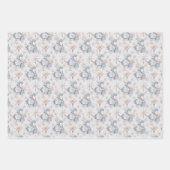 Weihnachtswasserfarbe - Schneekönigin & Bär Geschenkpapier Set (Vorderseite)